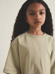 13-14 yrs | Les 100 Ciels Oversize T-Shirt in Sage