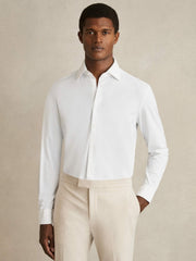 Long-Sleeve Travel Shirt in White