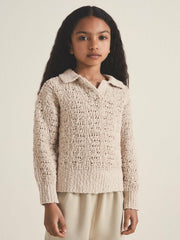 4-9 yrs | 100 Ciels Bouclé Jumper in Neutral