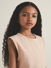 9-13 yrs | Les 100 Ciels Oversize T-Shirt in Peach