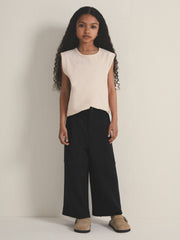 13-14 yrs | Les 100 Ciels Wide-Leg Joggers in Navy