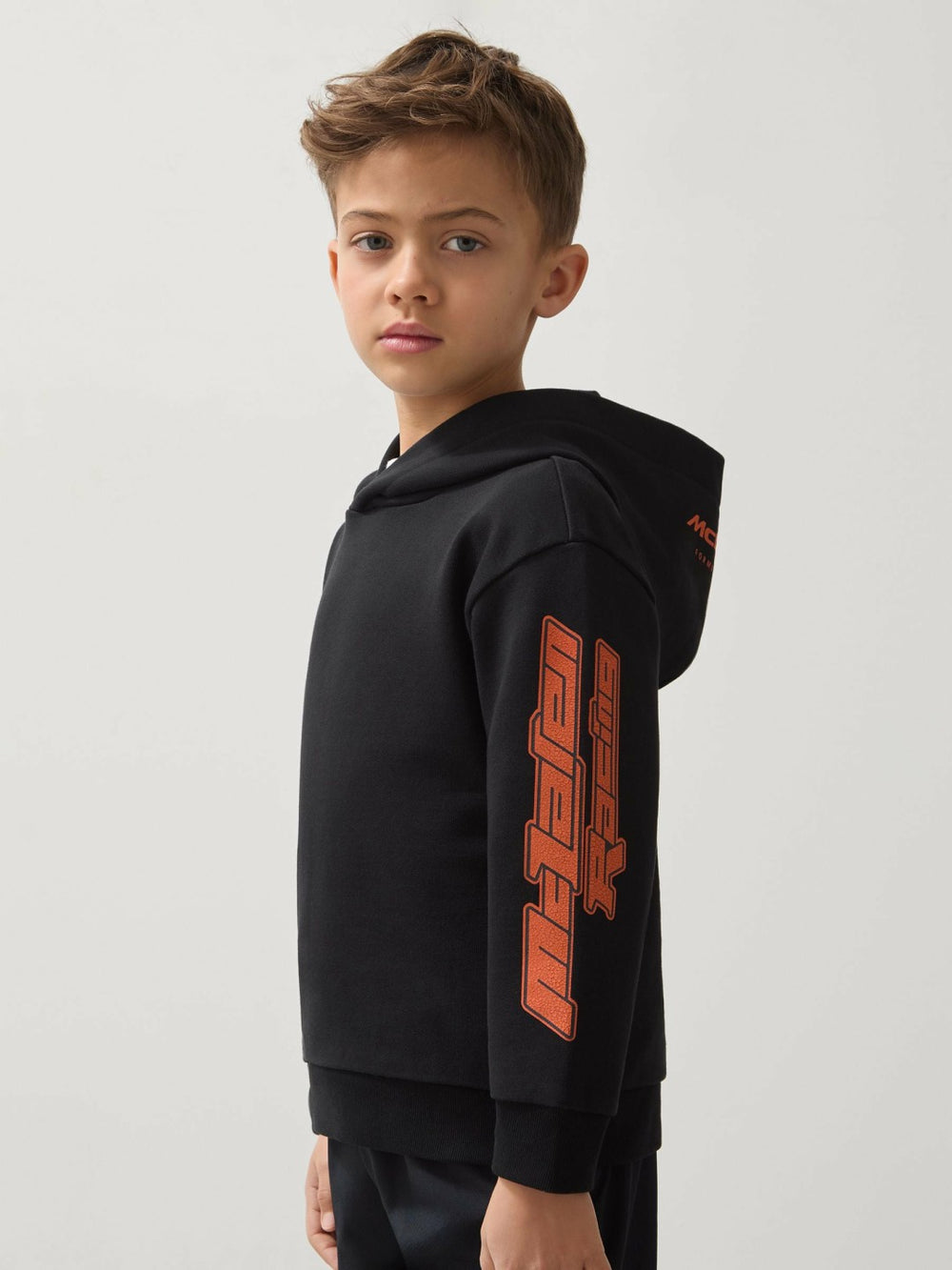9-13 yrs McLaren F1 Team Cotton Logo Hoodie Unisex Fit in Black