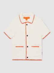 9-13 yrs McLaren F1 Team Crochet Shirt in Off White/Orange