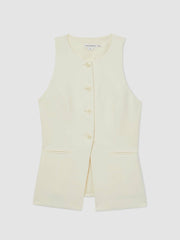 Luxe Suiting Vest in Cream