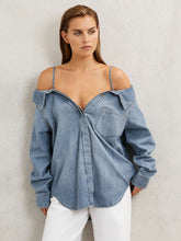 100% Cotton Shirt in Indigo Blue