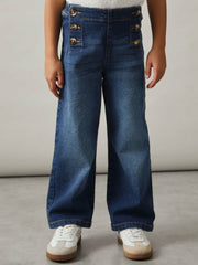 Straight-Leg Sailor Jeans in Blue