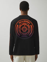 Unisex Fit McLaren F1 Team Tyre-Print T-Shirt in Black