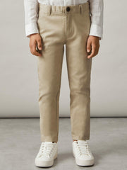 3-9 yrs Slim Fit Casual Chinos in Stone