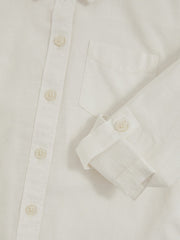9-13 yrs Linen Roll-Cuff Shirt in Ivory