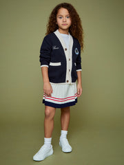 3-9 yrs SmileyWorld Logo Cardigan Unisex Fit in Off White