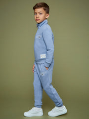 3-9 yrs SmileyWorld Cuffed Joggers Unisex Fit in Blue