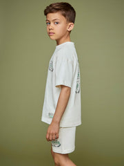 9-13 yrs SmileyWorld Oversize T-Shirt in White