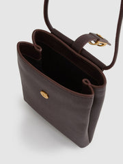 Leather Phone Holder in Oxblood