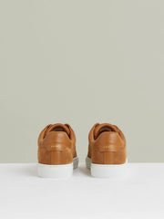 Suede Slip-On Elasticated Trainers in Tan Brown