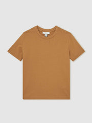 3-9 yrs Crew Neck T-Shirt in Tan Brown