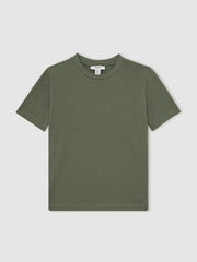 3-9 yrs Crew Neck T-Shirt in Dark Sage