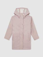 Hooded Rain Jacket in Pink