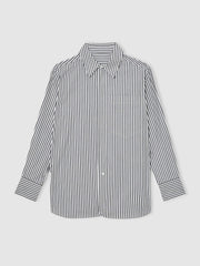 | Les 100 Ciels Stripe Shirt in White/Navy