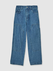 3-9 yrs Straight-Leg Carpenter Jeans in Mid Blue