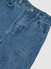 3-9 yrs Straight-Leg Carpenter Jeans in Mid Blue