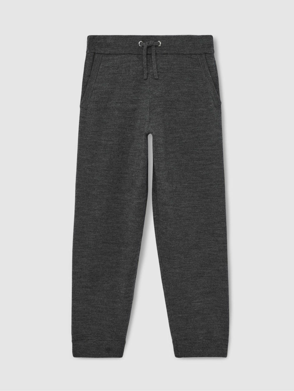 13-14 yrs Merino Wool Cuffed Joggers in Derby Grey Melange
