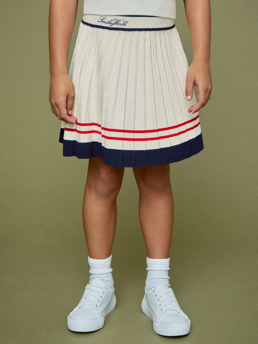 9-13 yrs SmileyWorld Tennis Skirt in Off White