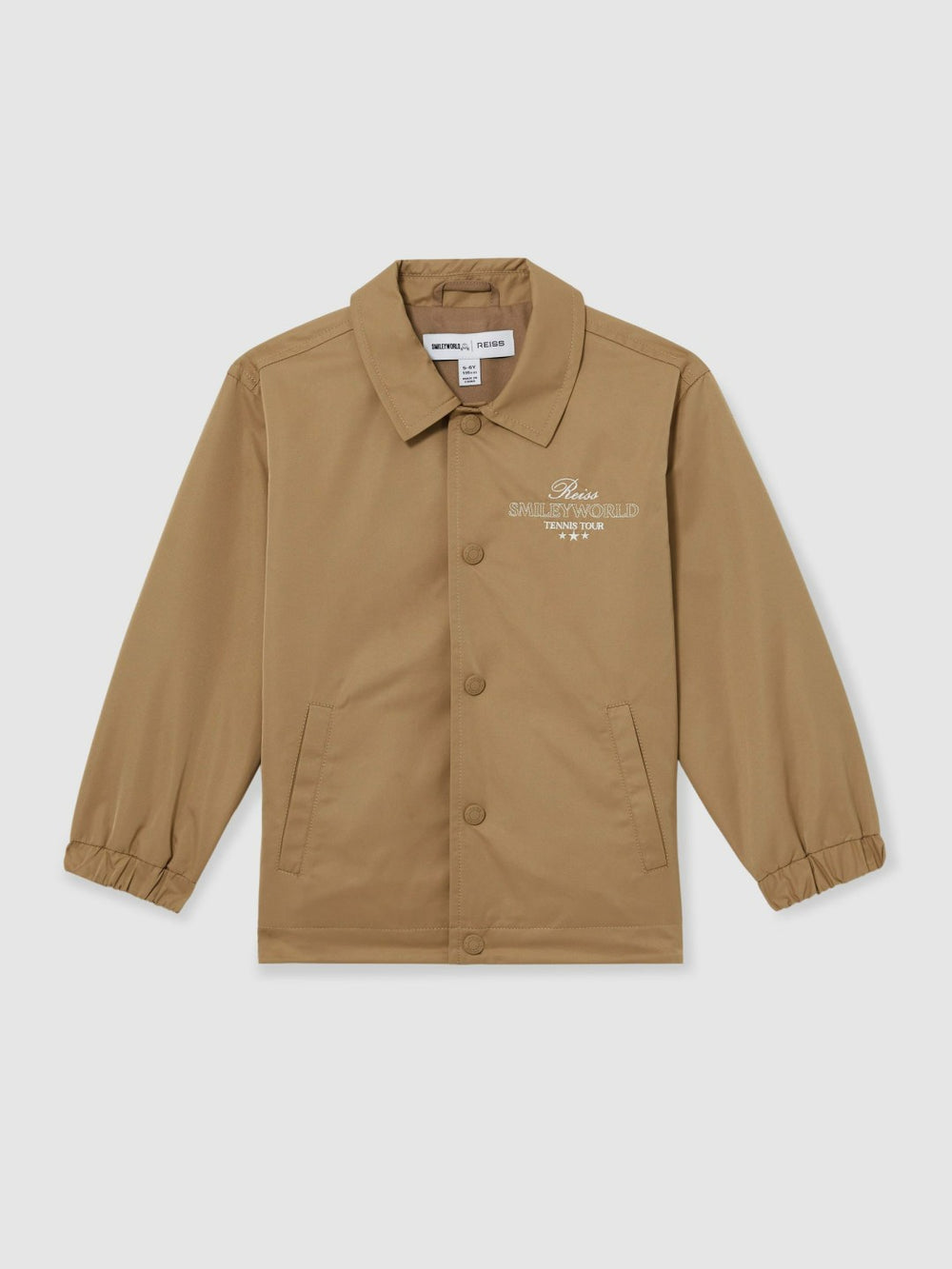 13-14 yrs SmileyWorld Harrington Jacket in Stone
