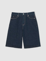 Paige Denim Bermuda Shorts in Navy
