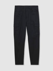 Cotton-Lyocell Cargo Trousers in Navy