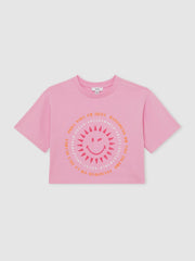4-9 yrs SmileyWorld | Sun-Print T-Shirt in Pink