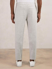 Tapered Knitted Trousers in Soft Grey