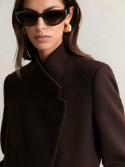 Coat in Chocolate Brown