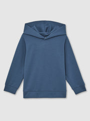 Interlock Jersey Hoodie in Ocean Blue