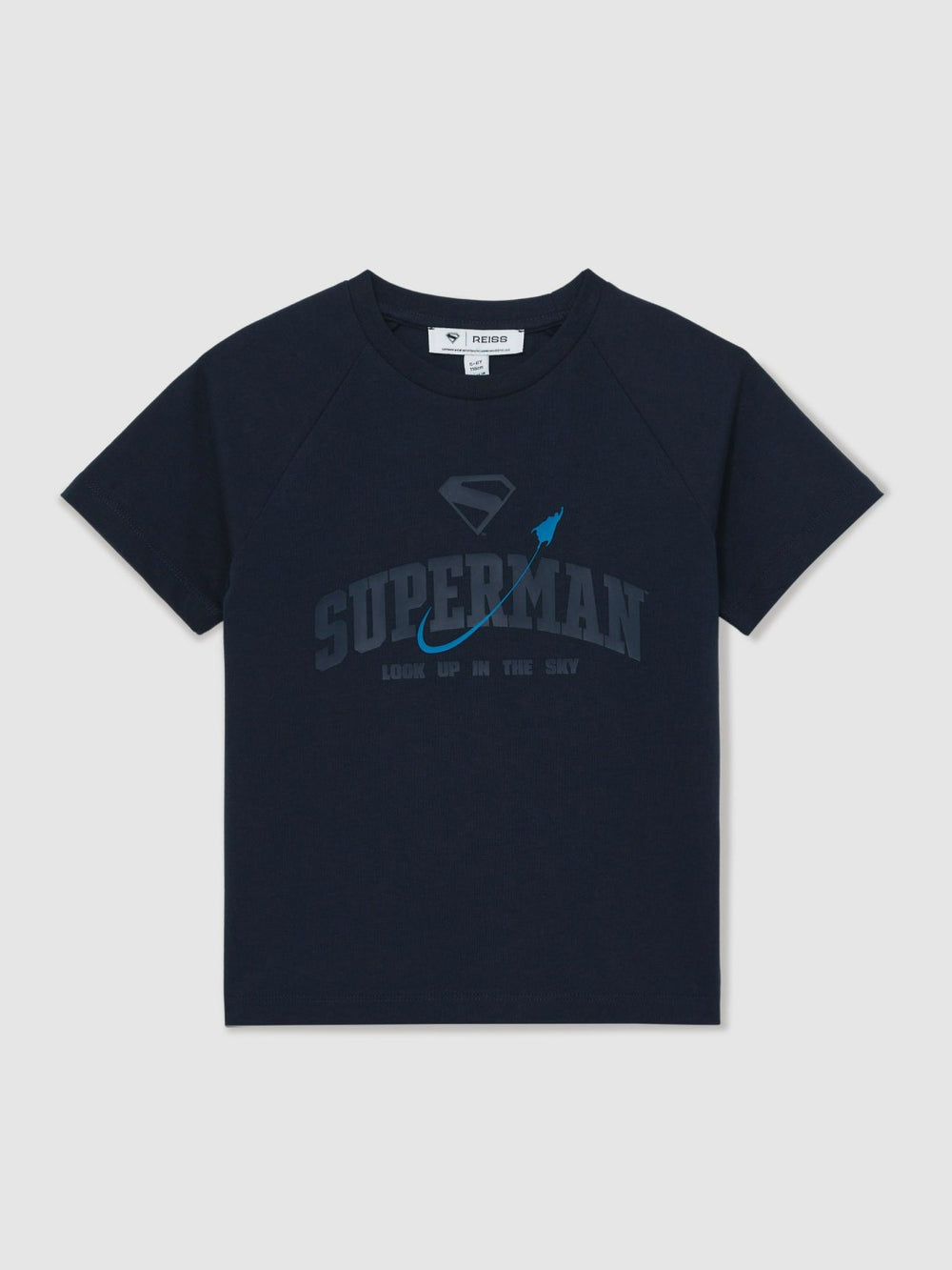 13-14 yrs Superman Raglan Logo T-Shirt in Navy Blue