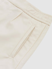 3-9 yrs Relaxed-Fit Pleated Tapered Trousers in Off White