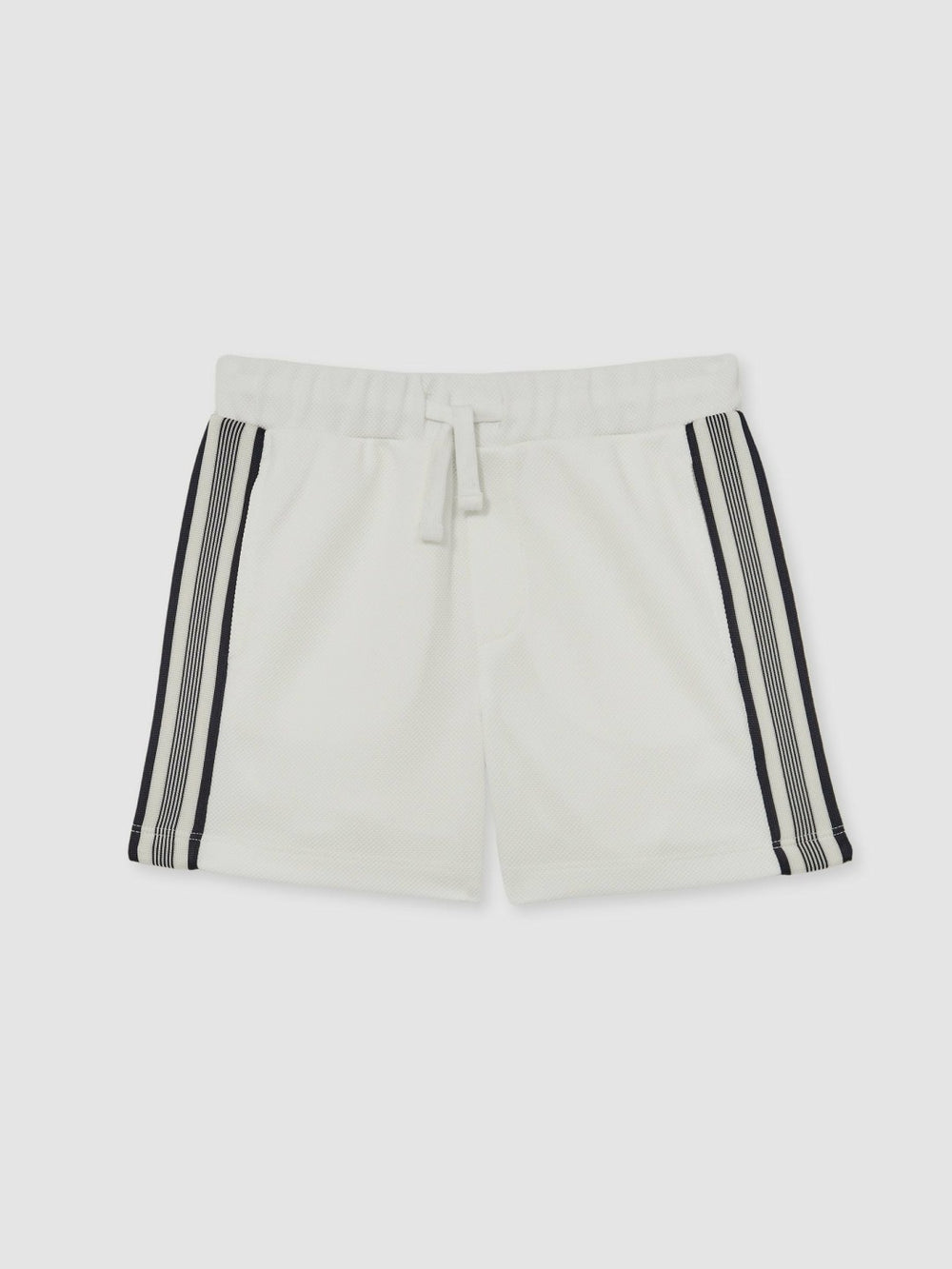 13-14 yrs Side Stripe Textured Shorts in White