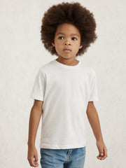 9-13 yrs Crew Neck T-Shirt in White