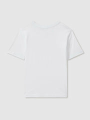 9-13 yrs Crew Neck T-Shirt in White