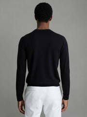 Pack of Two Merino Wool Jumpers in Navy