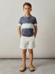 3-9 yrs Cotton Chino Shorts with Stretch in White