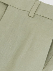 9-13 yrs Slim Fit Linen Adjustable Trousers in Apple