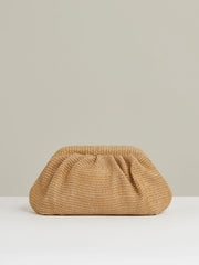 Raffia Clutch Bag in Natural