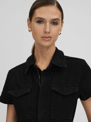 Good American Denim Jumpsuit in Black