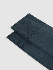 Ribbed Socks in Airforce Blue