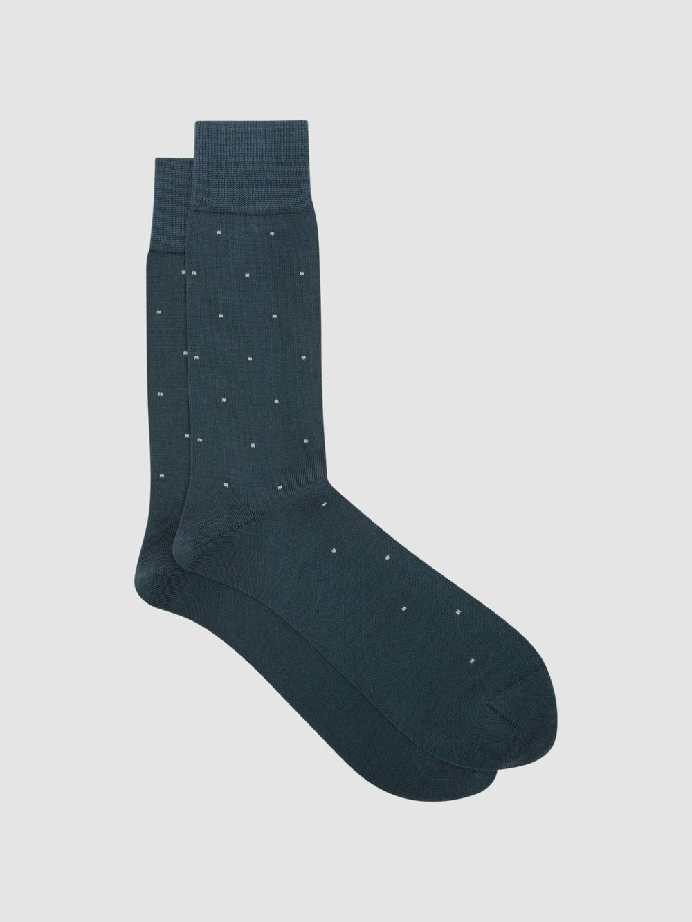 Polka Dot Socks in Airforce Blue