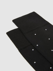 Polka Dot Socks in Black