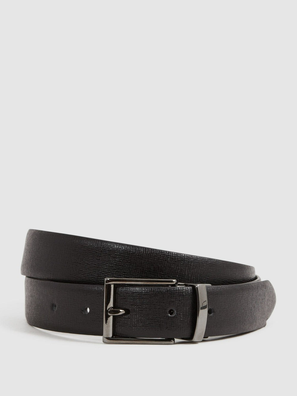 Reversible Leather Belt in Black/Brown