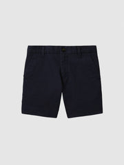 9-13 yrs Cotton Chino Shorts with Stretch in Navy