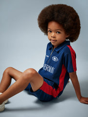 9-13 yrs Superman Towelling Shorts in Blue/Red