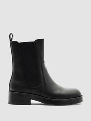 Leather Chelsea Boots in Black